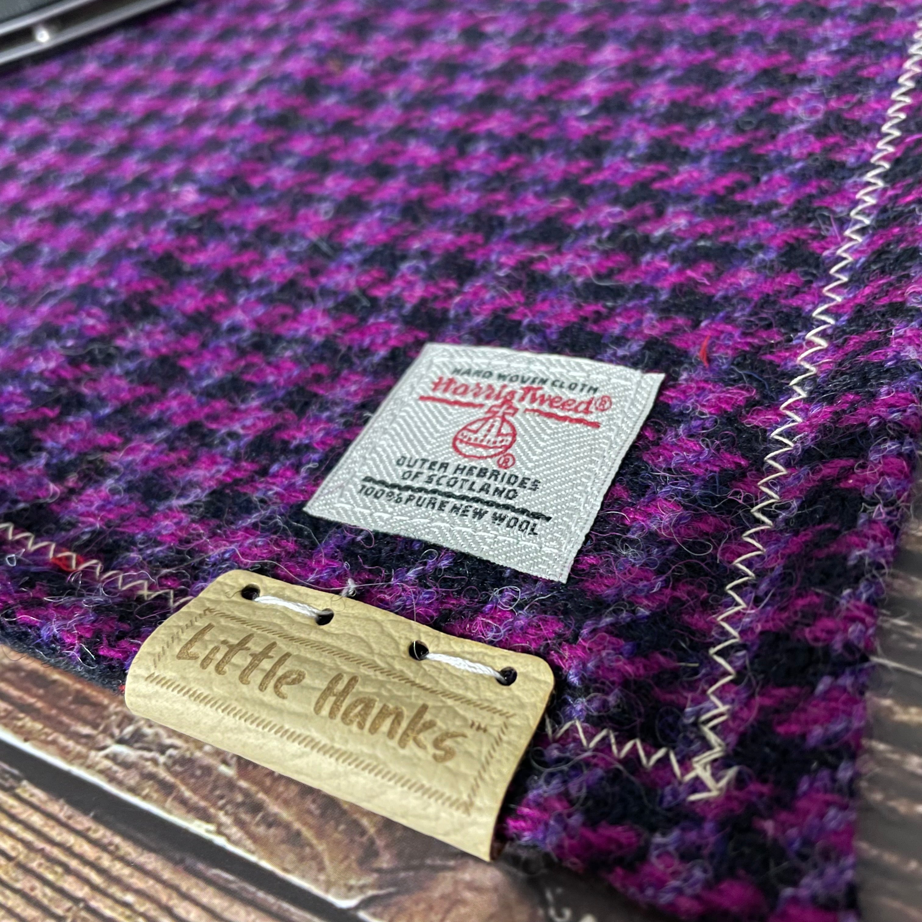 Harris Tweed - Purple Houndstooth